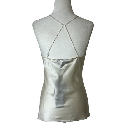 NILI LOTAN Desiree Cami Top in Ivory Small New Womens Sleeveless Tank - Picture 8 of 14